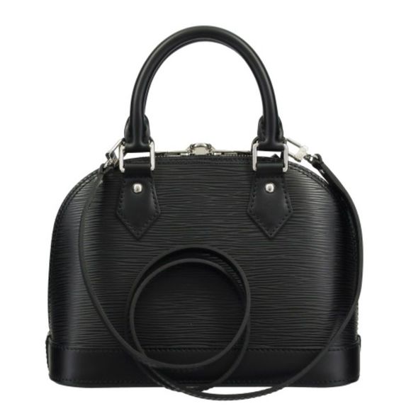 Louis Vuitton Alma Epi Leather Noir Black BB Shoulder Bag Handbag - Picture 4 of 6